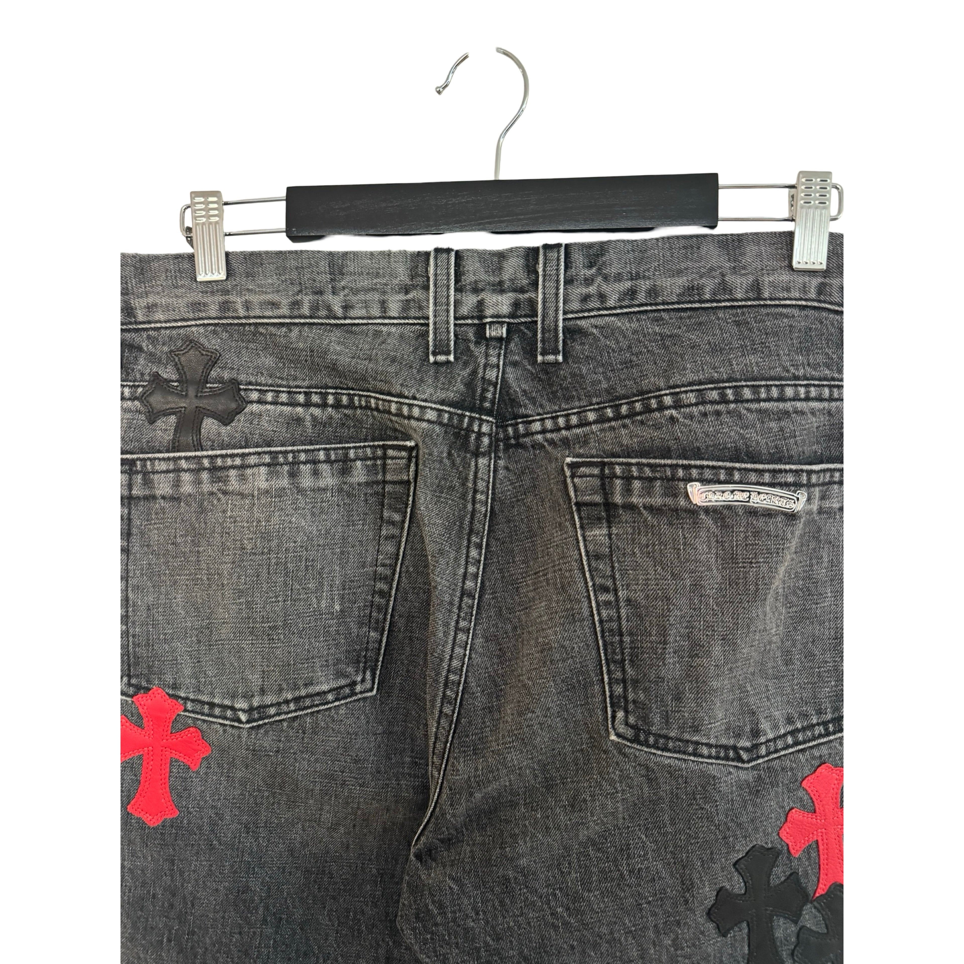 Chrome Hearts CH Red & Black Patch Pant Size US 34 / EU 50 - 8 Thumbnail