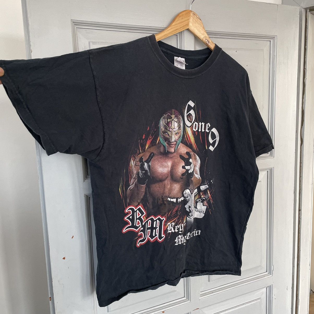 Vintage × WWE 2000s REY MYSTERIO 619 RARE FADED WRESTLING TEE y2k Size US XL / EU 56 / 4 - 5 Thumbnail