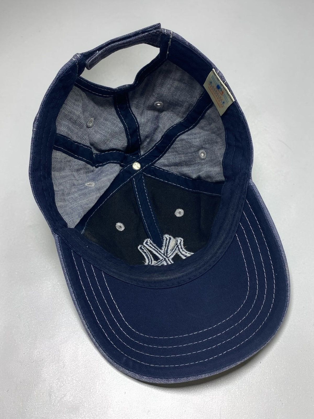 New York Yankees Vintage 90s New York Yankees Denim Cap SnapBack y2k Size ONE SIZE - 9 Thumbnail