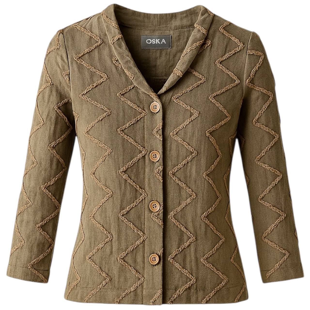 OSKA OSKA DESIGN LINEN JAPANESE BUTTON BLAZER JACKET RELAXED FIT Size XS / US 0-2 / IT 36-38 - 1 Thumbnail