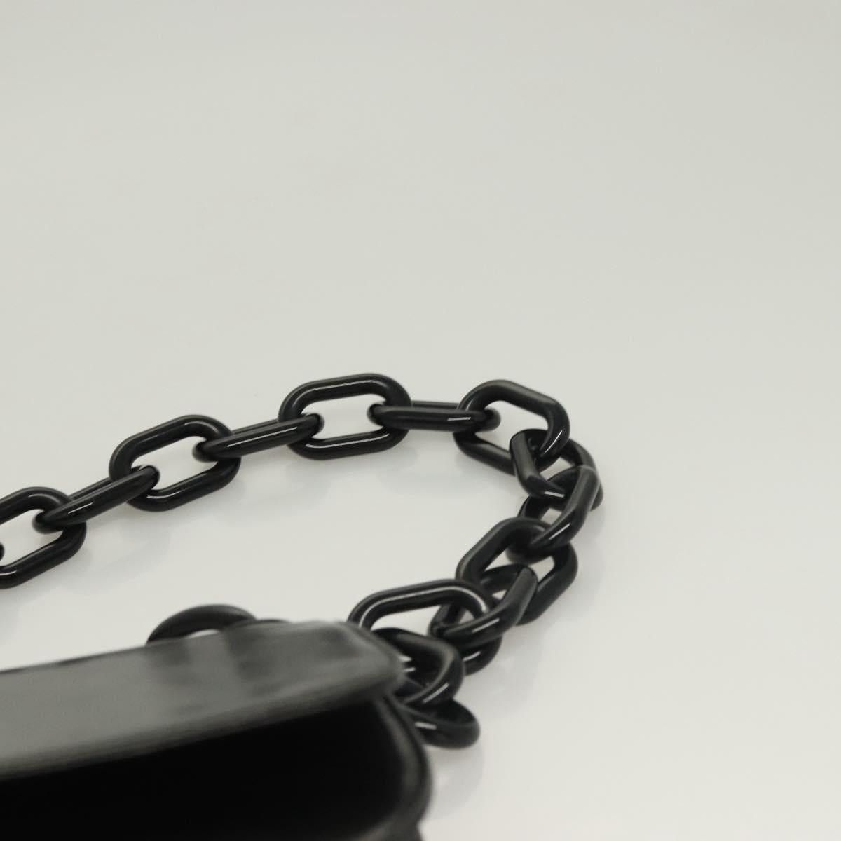 Prada PRADA Chain Shoulder Bag Leather Black Size ONE SIZE - 8 Thumbnail