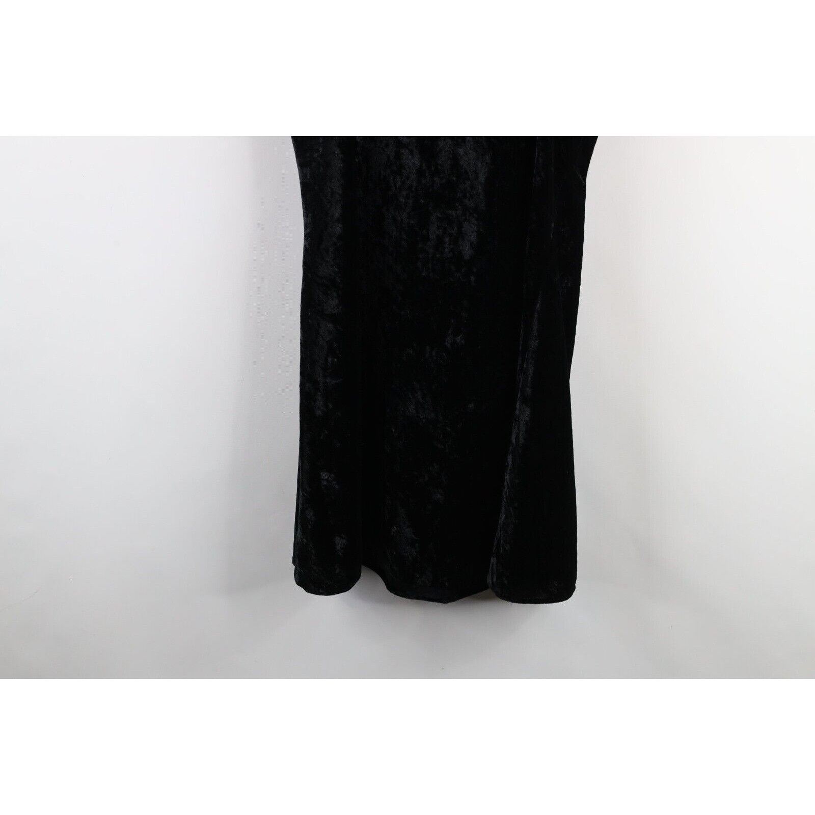 Vintage Vintage 90s Y2K Streetwear Babydoll Velvet Velour Dress Size S / US 4 / IT 40 - 13 Thumbnail