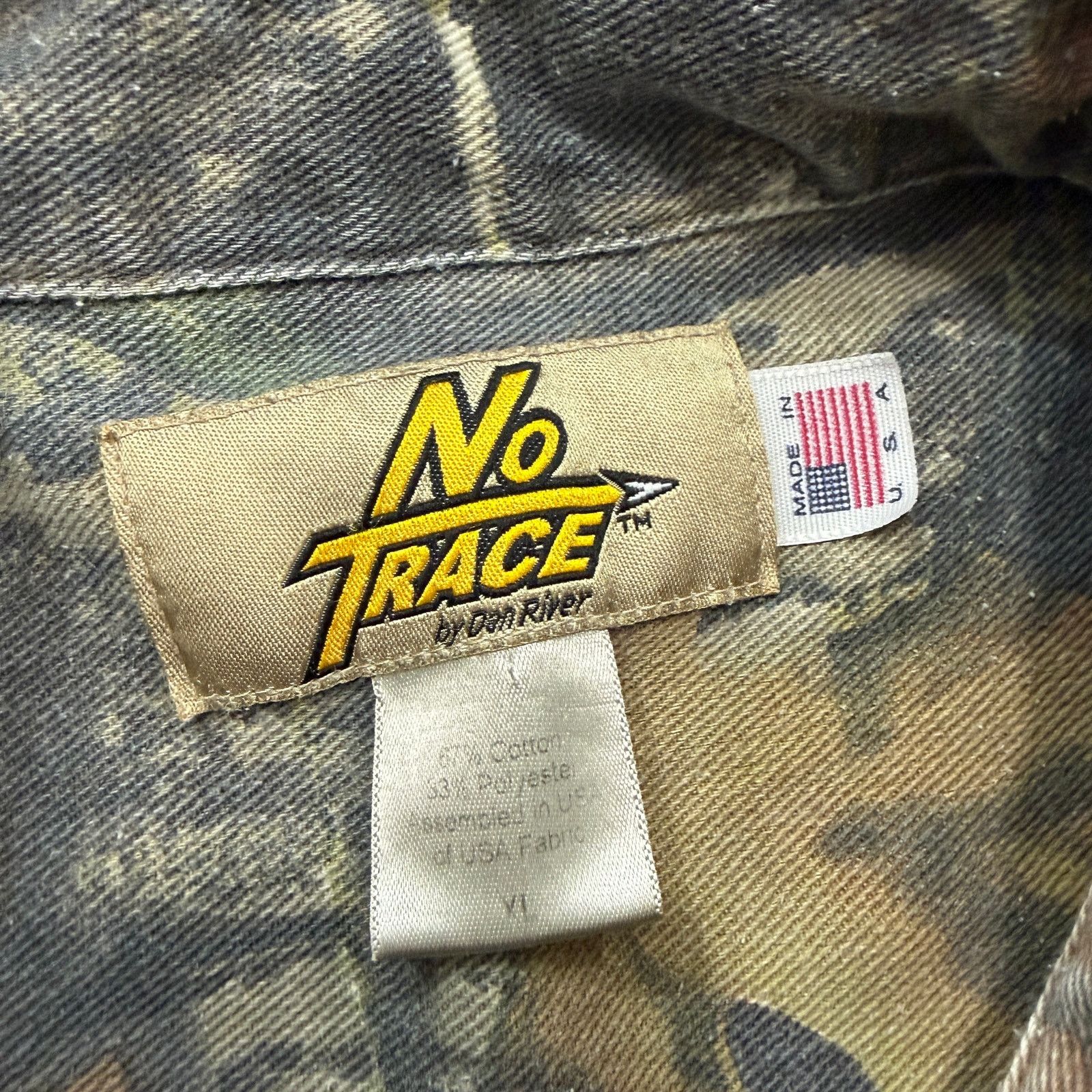 Vintage No Trace by Dan River Mossy Oak Camo Button Down Shirt XL Size US XL / EU 56 / 4 - 4 Thumbnail