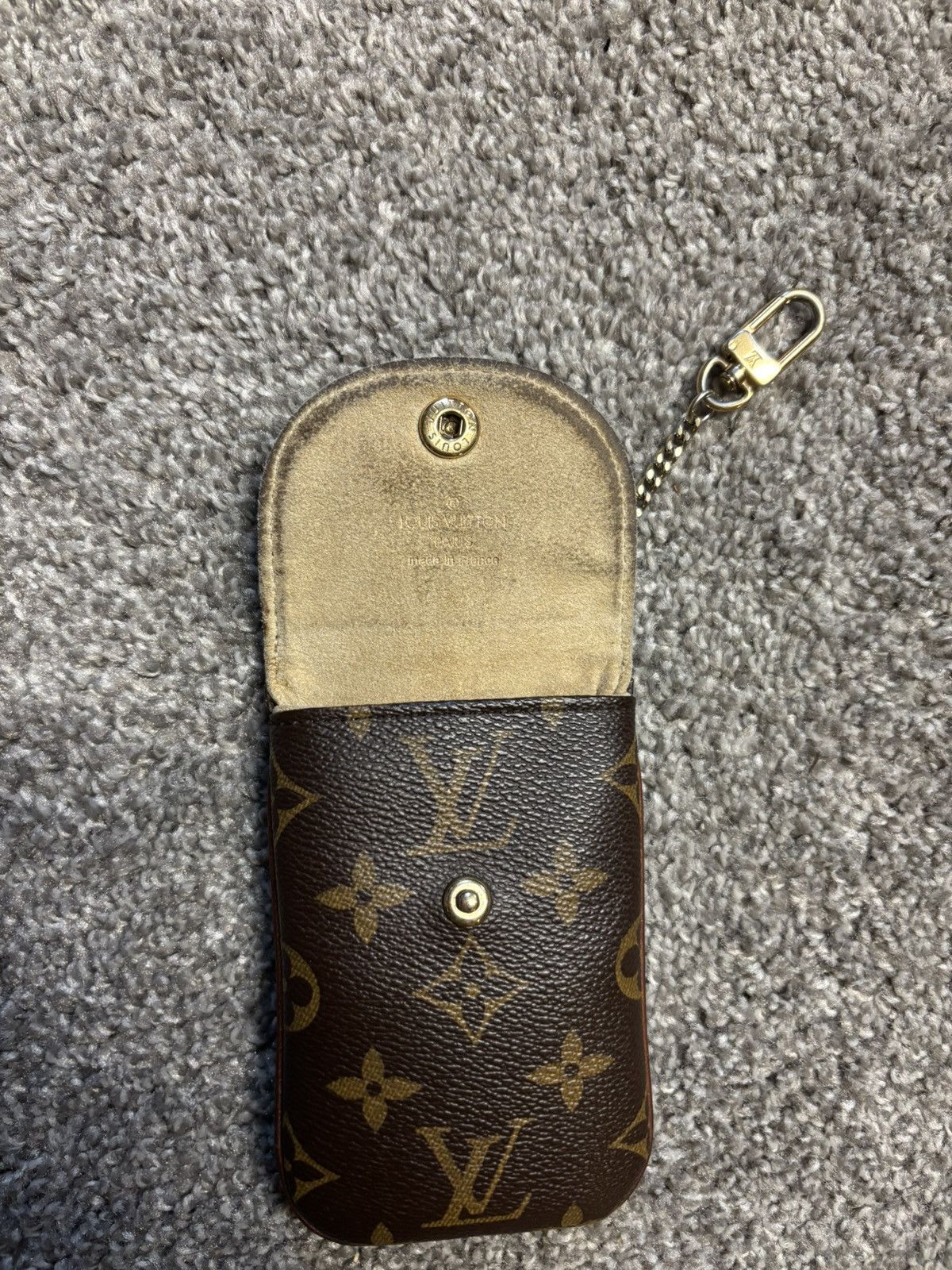 Louis Vuitton monogram clip on pouch