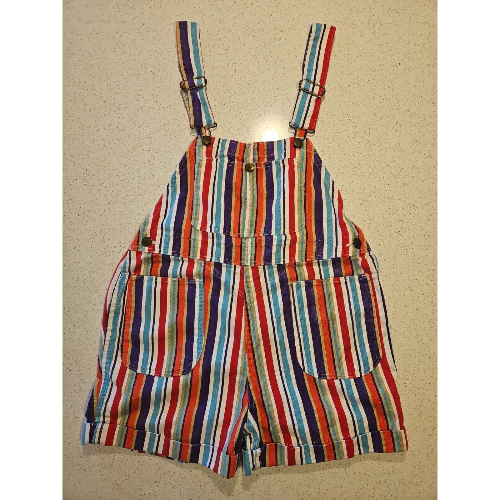 Vintage Sanforized Denim Overalls Shortalls Jumper Womens M Funky St Size 28" / US 6 / IT 42 - 2 Thumbnail