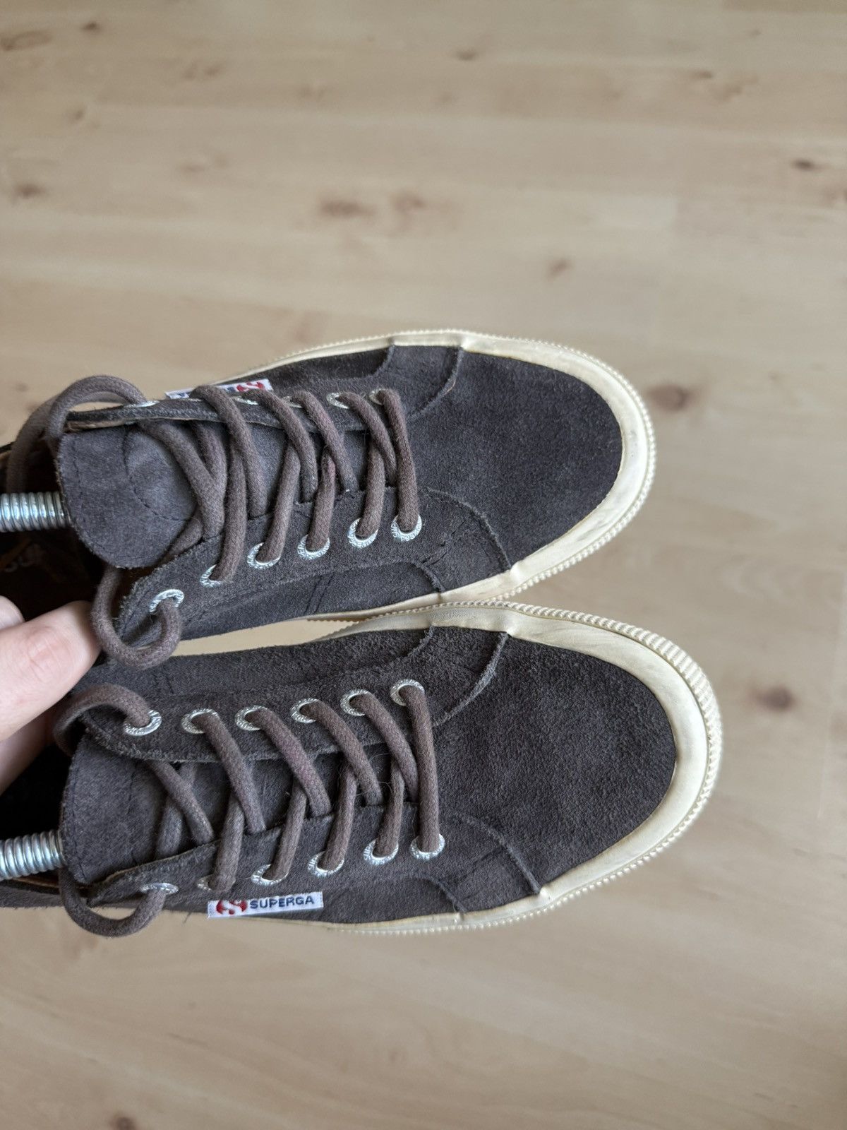 Superga Superga Suede Cotu Classic leather vintage low sneakers Size US 7.5 / EU 40-41 - 4 Thumbnail