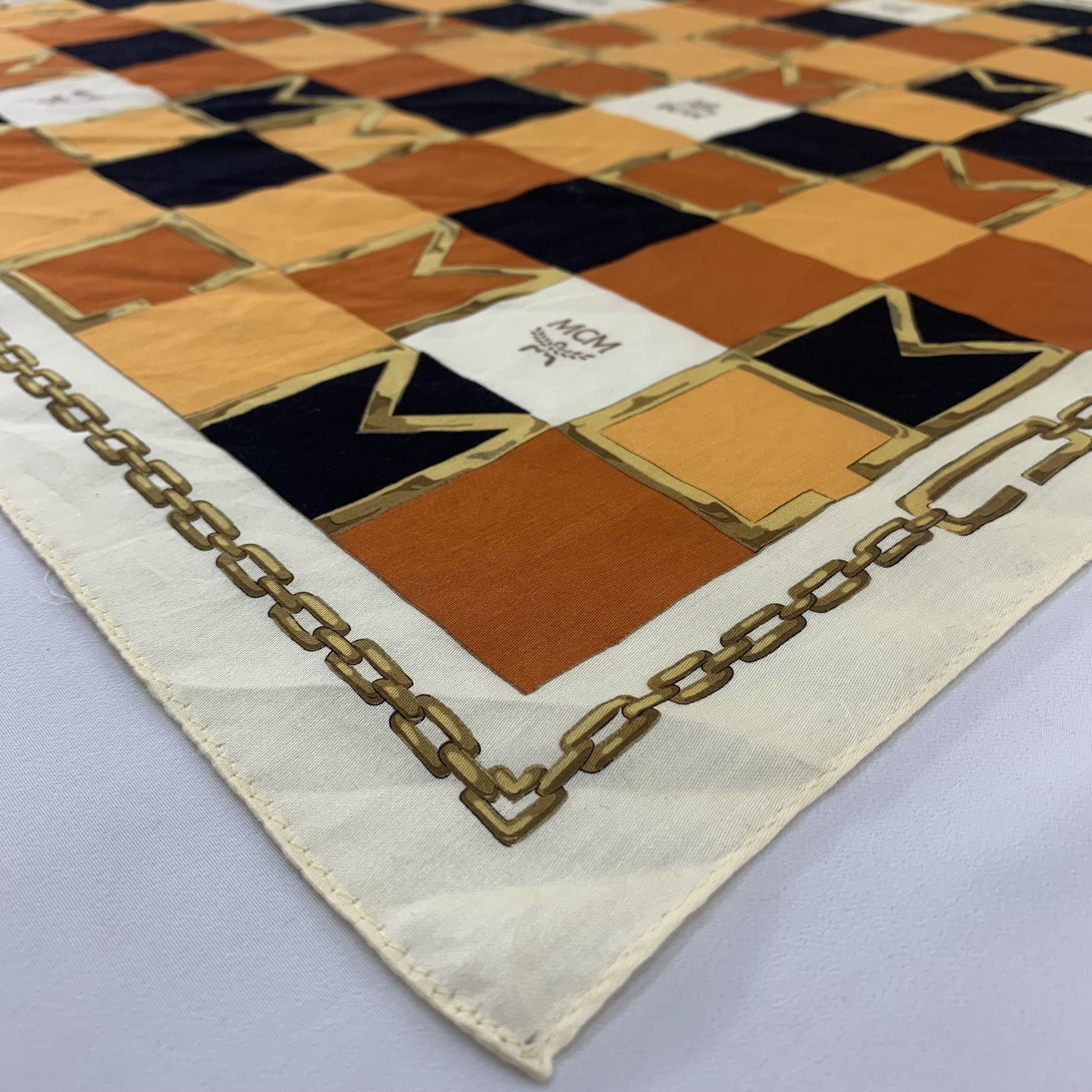 MCM MCM Handkerchief Pocket Square Scarf Bandana TC1434 Size ONE SIZE - 4 Thumbnail