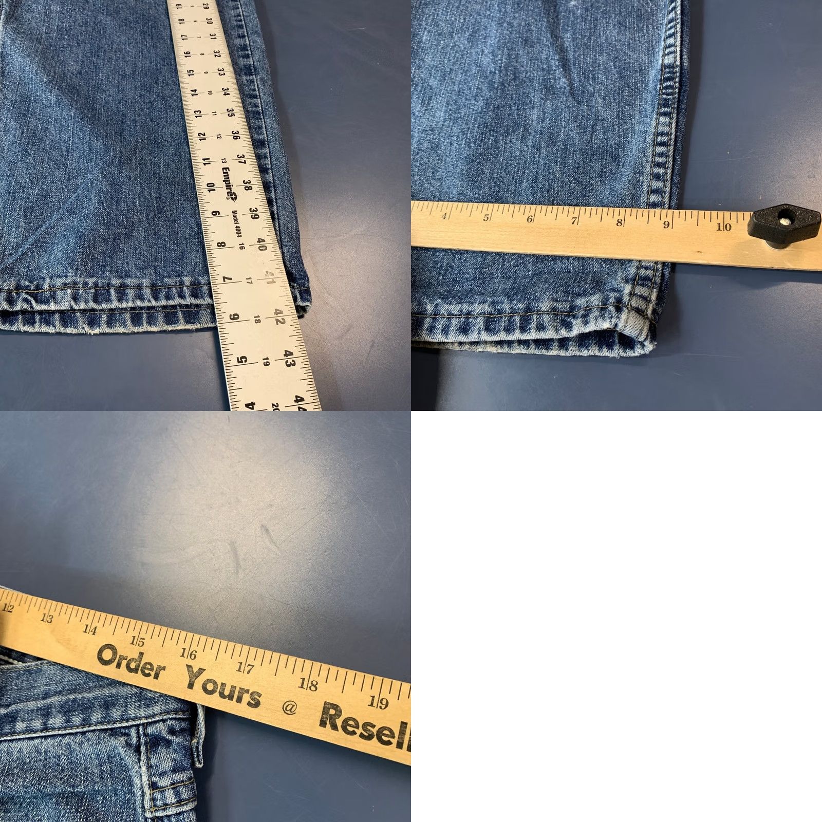 Lee VINTAGE Lee Dungaree Jeans Mens 32x30.5 Tag 33x32 Blue Denim Baggy Wide Leg Size US 30 / EU 46 - 9 Thumbnail