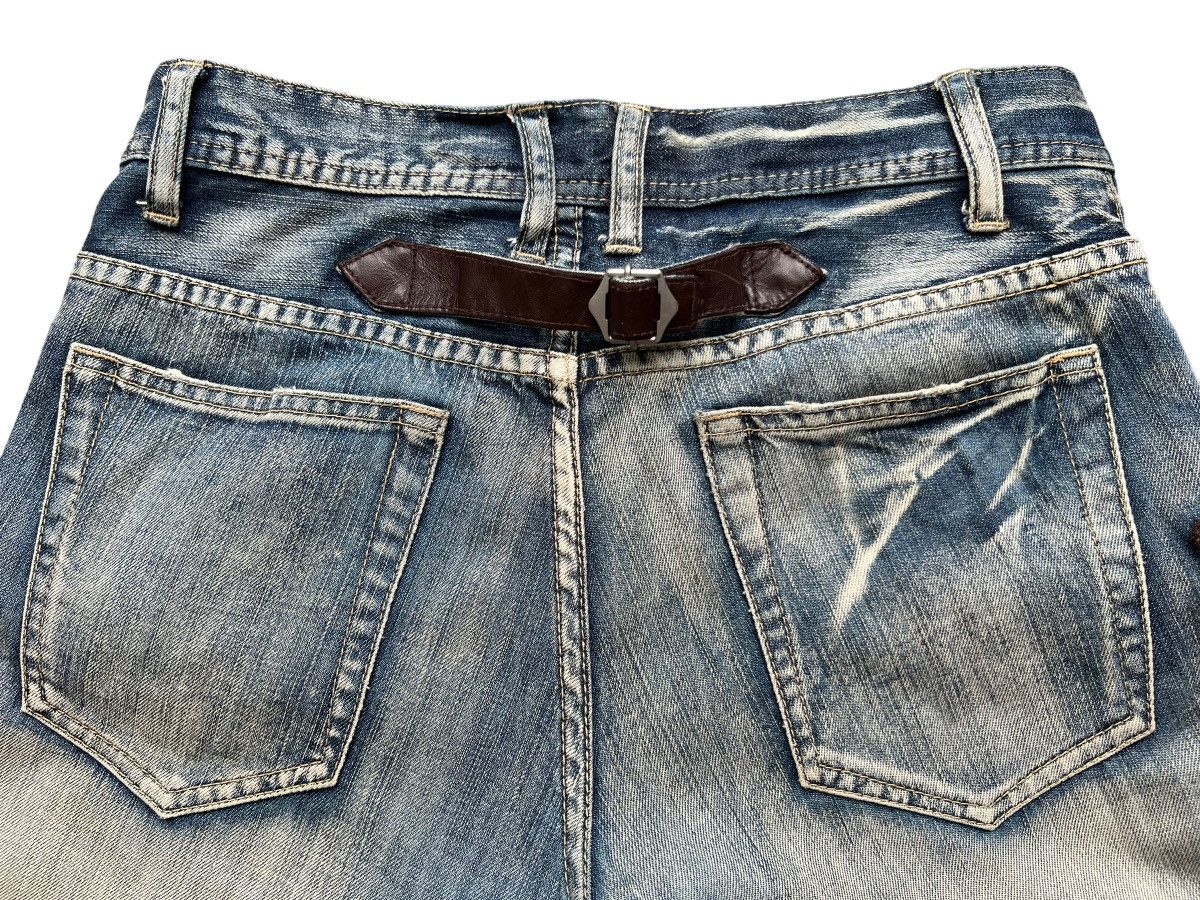 Michel Klein Flare💥 Japan Multipocket Distressed Rusty Flare Jeans 32x33 Size US 32 / EU 48 - 9 Thumbnail