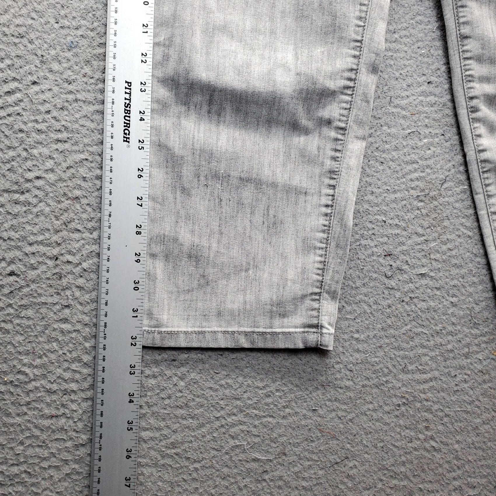 Vintage Chico's Womens Jeans Cropped Gray Cotton Denim Straight Pockets Size S 5-Pocket Size 28" / US 6 / IT 42 - 3 Thumbnail