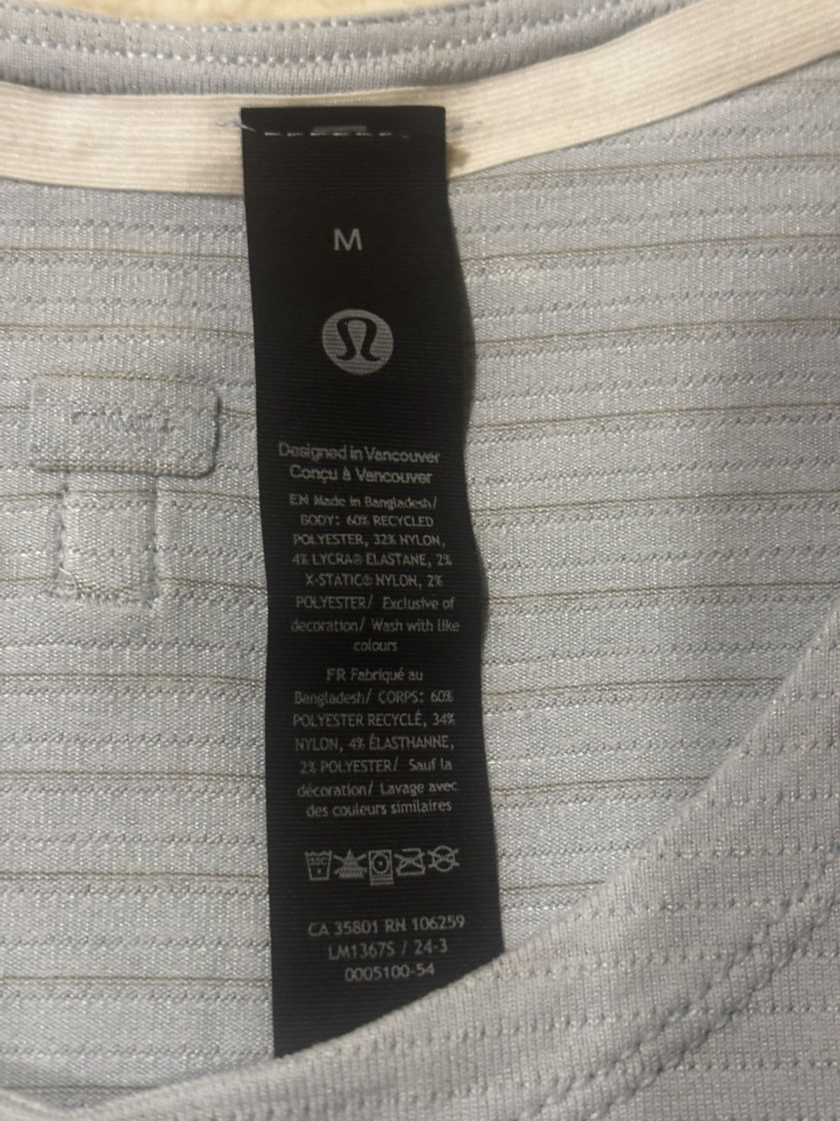 Lululemon Men’s light blue tank top0327 Size US M / EU 48-50 / 2 - 4 Thumbnail