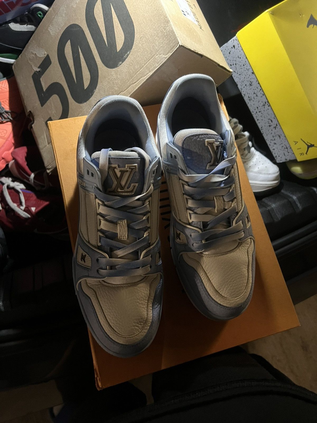 Louis Vuitton Louis Vuitton LV Trainer Blue White Size US 8.5 / EU 41-42 - 2 Thumbnail