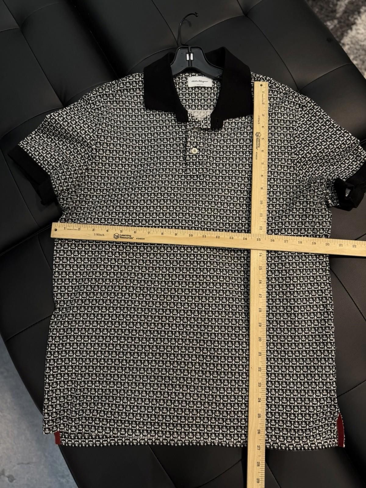 Salvatore Ferragamo Salvatore Ferragamo Cotton Short Sleeve Polo Shirt Men (L) Size US L / EU 52-54 / 3 - 7 Thumbnail