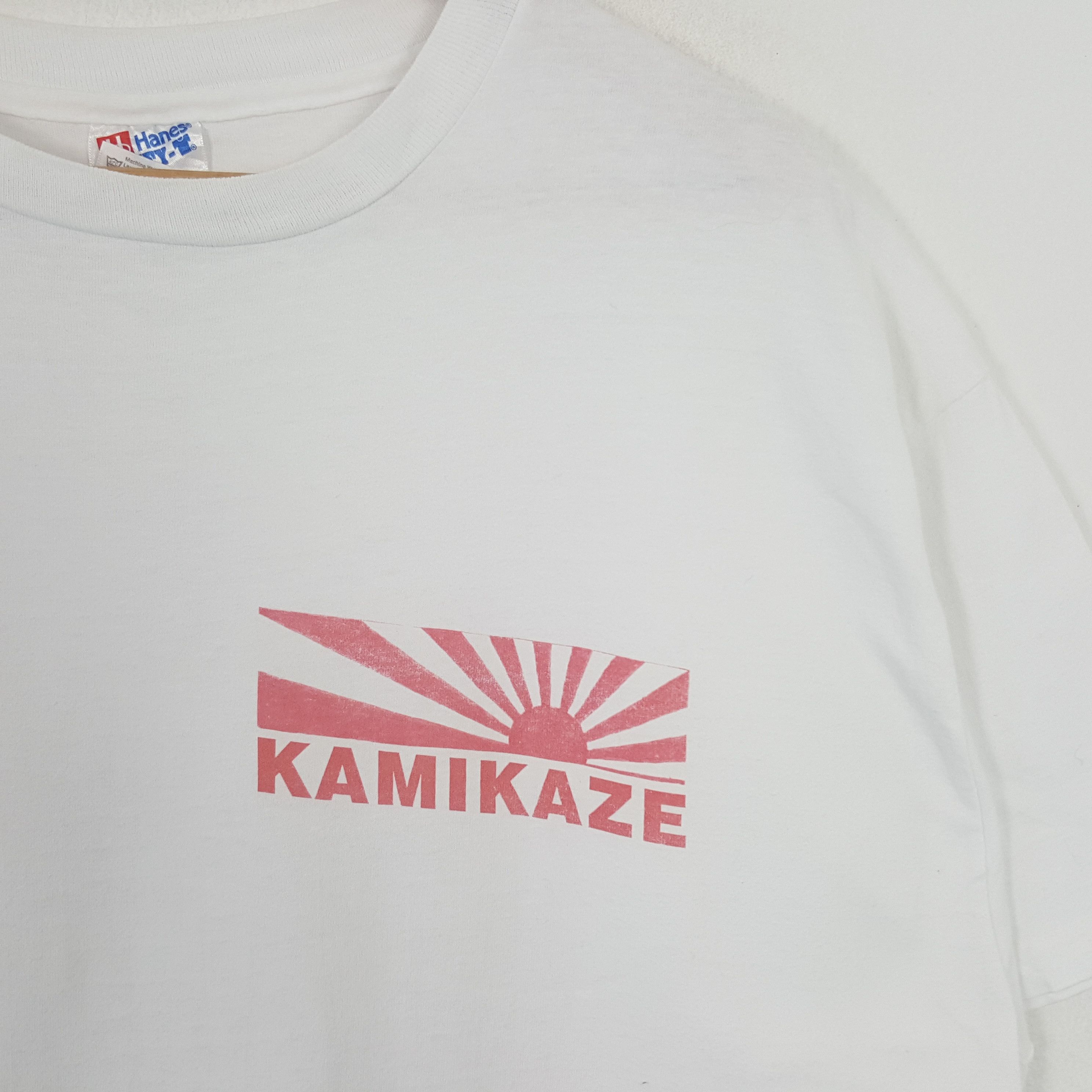 Vintage Vintage 90's Kamikaze Kyo 99 Japanese Style Tshirt Size US XL / EU 56 / 4 - 3 Thumbnail