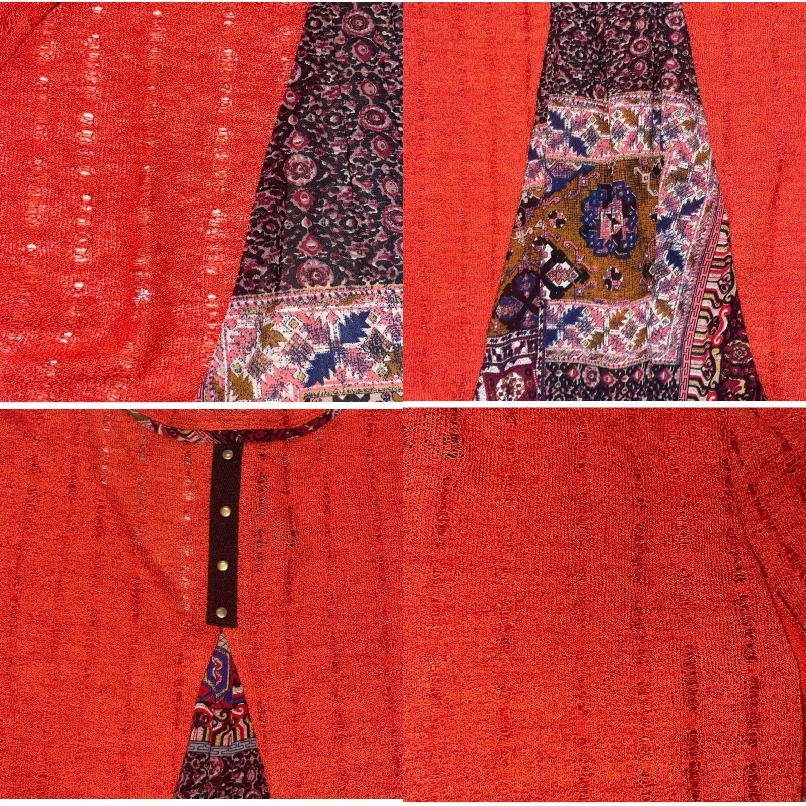 Miss Me Miss Me Embellished Cardigan Shirt Rust XS? NoSizeM Women’s? (Cannot determine size from given) Size M / US 6-8 / IT 42-44 - 8 Thumbnail