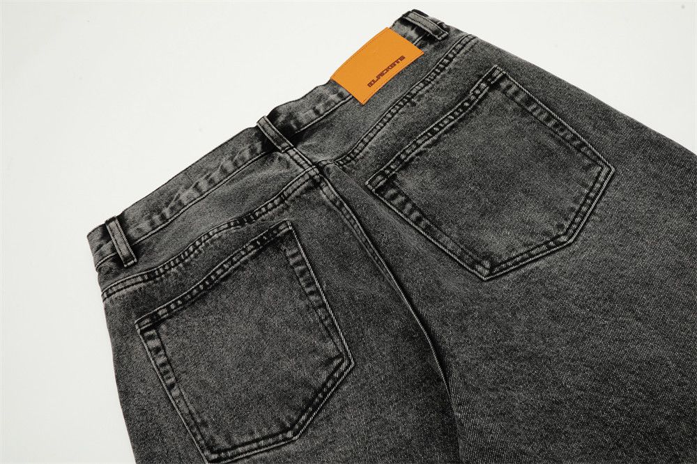 Japanese Brand × Jean Heavy washed distressed men's punk retro straight jeans Size US 32 / EU 48 - 4 Thumbnail