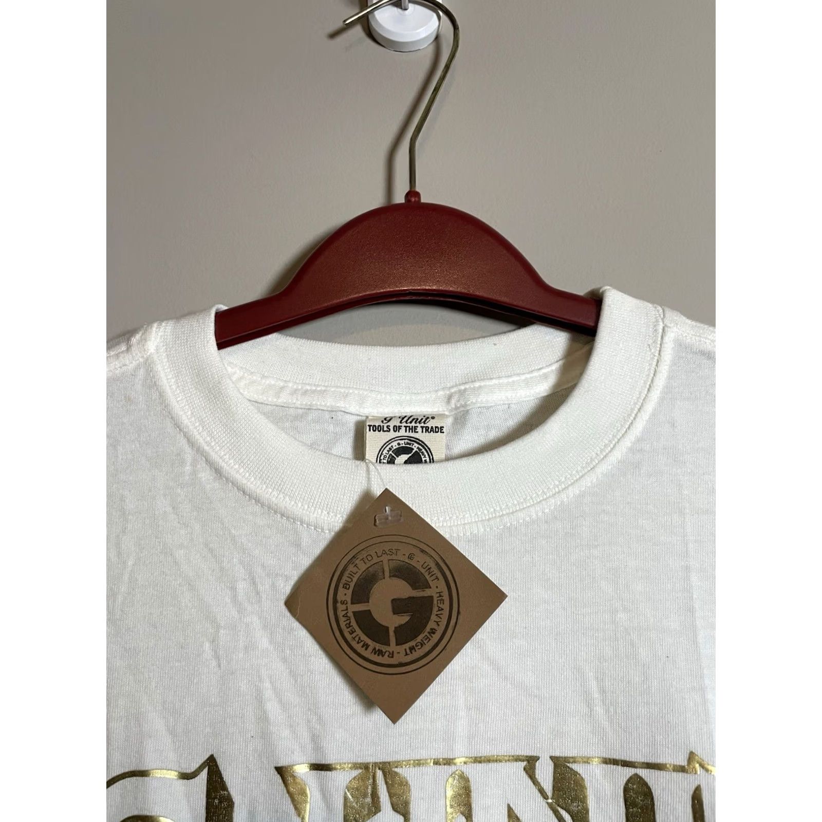 Vintage VINTAGE G-Unit Shirt Mens L White Hip Hop Y2K 50 Cent Logo Embossed Size US L / EU 52-54 / 3 - 3 Thumbnail