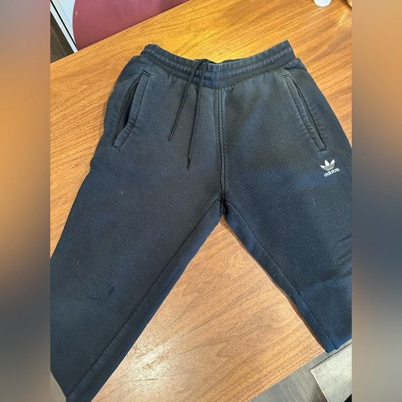 Adidas Adidas Men's Black Sweatpants with Logo Size US 31 - 1 Thumbnail