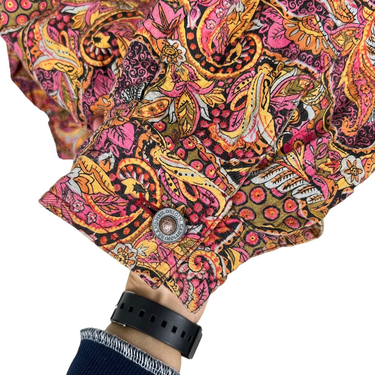 Designer 🔥 VINTAGE 90s LIPSTAR BOUTIQUE PAISLEY BOMBER JACKET Size US M / EU 48-50 / 2 - 12 Thumbnail