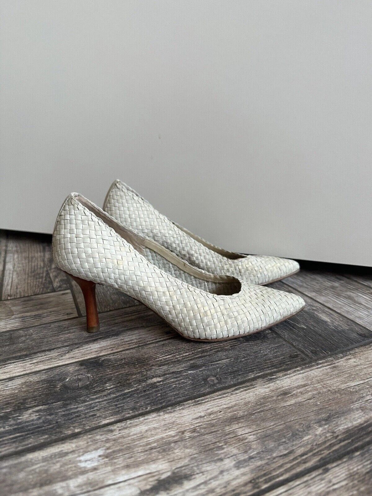 Pons Quintana Pons Quintana Summer Braided Heels Leather Shoes Size US 7.5 / IT 37.5 - 3 Thumbnail