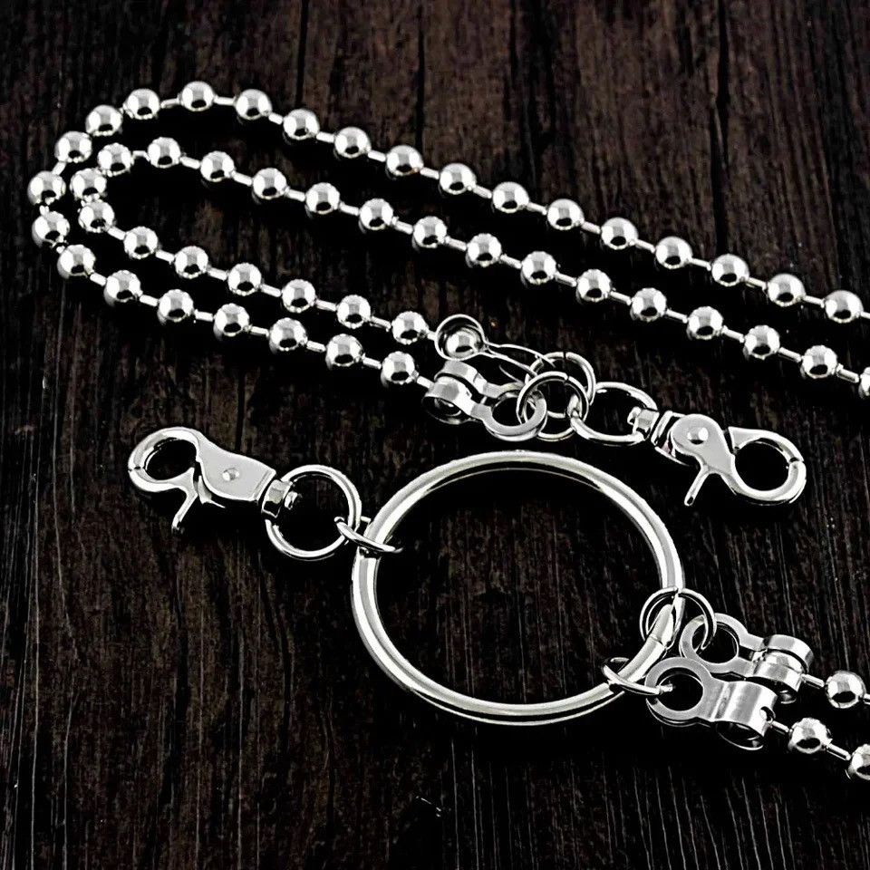 Jewelry Double Bead Chain Punk Rock Fashion Pants Chain Size ONE SIZE - 4 Thumbnail