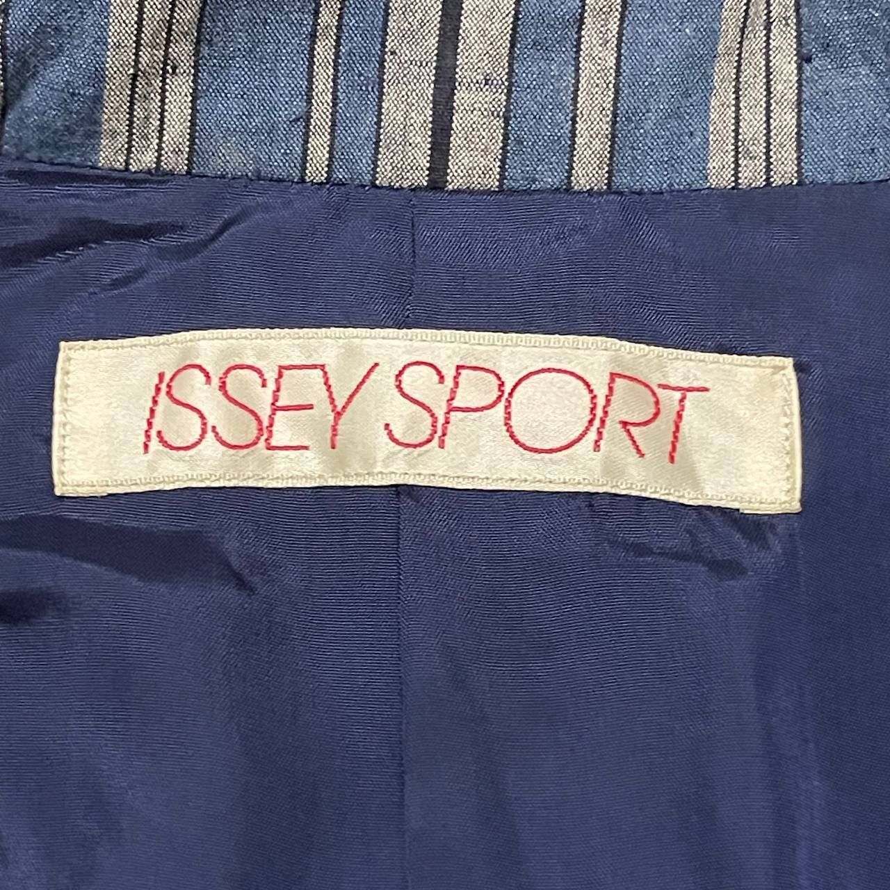 Issey Miyake Vintage Issey Sport Striped Blazer Jacket Size US S / EU 44-46 / 1 - 7 Thumbnail