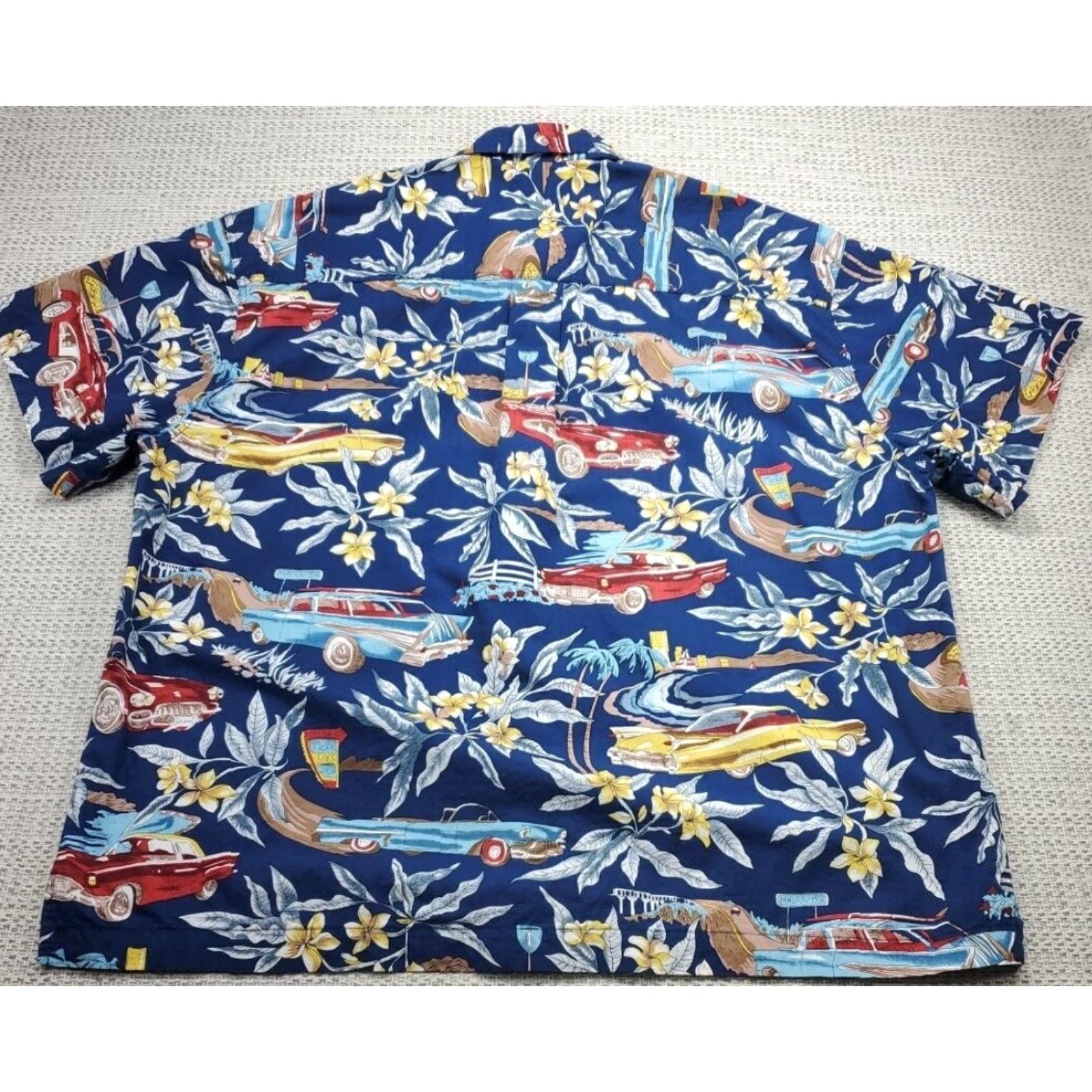 Vintage VINTAGE High Seas Trading Co Shirt Mens 3XL USA Mels Cafe Malibu Corvette Nomad Casual Camp Shirt Button-Up Short Sleeve Washington? Size US XXL / EU 58 / 5 - 7 Thumbnail