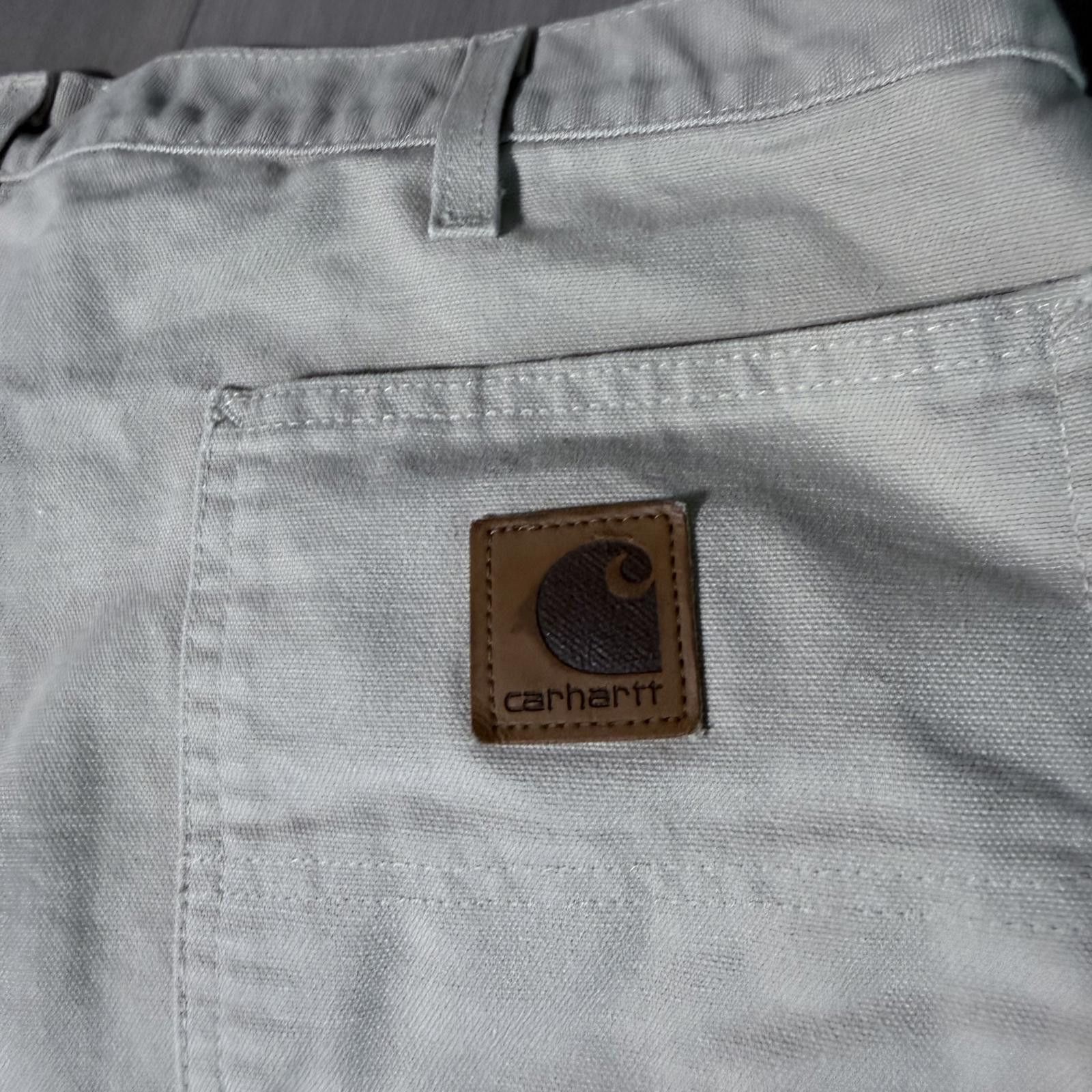 Carhartt Carhartt Men's Light Beige Cotton Work Pants Size 40x30 Size US 40 / EU 56 - 7 Thumbnail