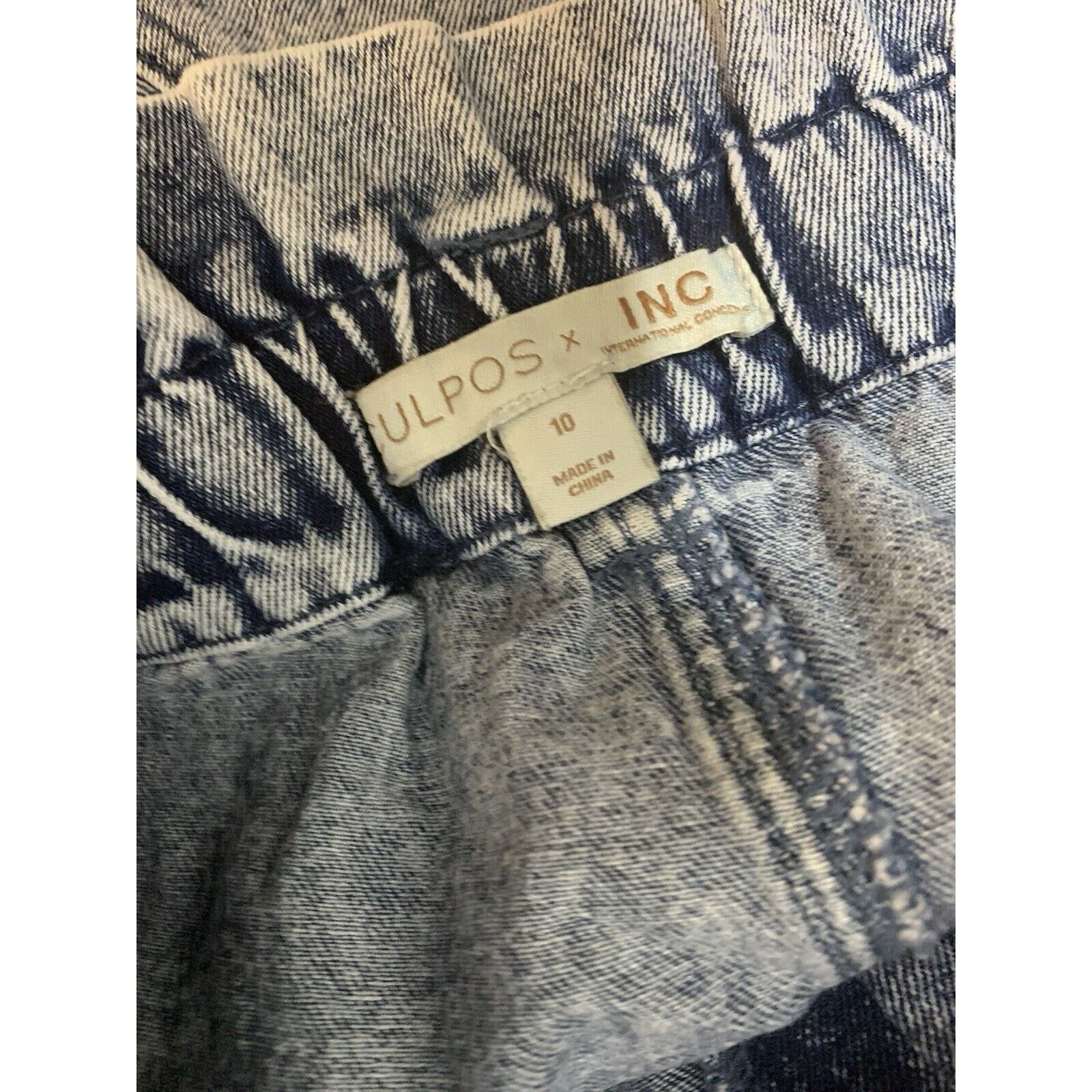 Other CULPOS X INC Paper Bag Waist Acid Wash Jeans Size 10 NWT Size 32" / US 10 / IT 46 - 11 Thumbnail