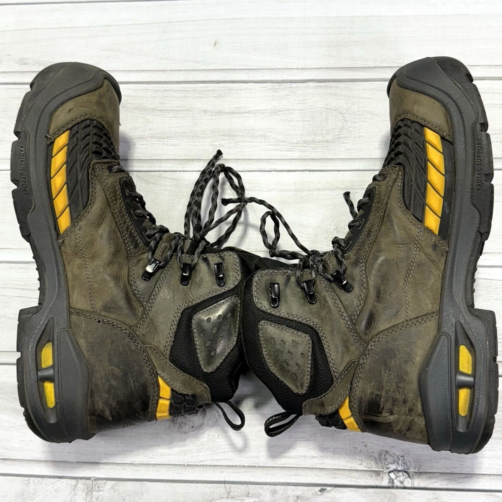 KEEN KEEN Utility Troy Waterproof Work Boots 11.5 Composite Toe Heavy Duty Mens Leather Gray Combat USA Logo Shoes Boots Size US 12 / EU 45 - 4 Thumbnail