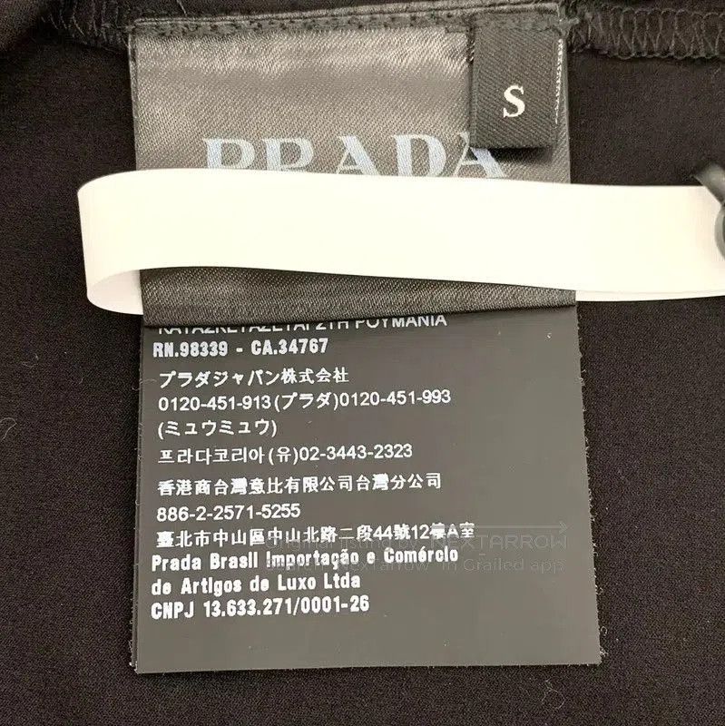 Prada Prada Black Cotton Men's T-Shirt Size S. Size US S / EU 44-46 / 1 - 7 Thumbnail