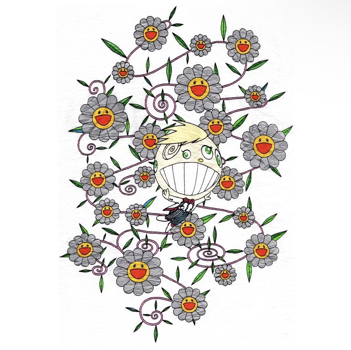 Issey Miyake Issey Miyake x Takashi Murakami SS2000 T-Shirt - Size Free Size US M / EU 48-50 / 2 - 3 Thumbnail
