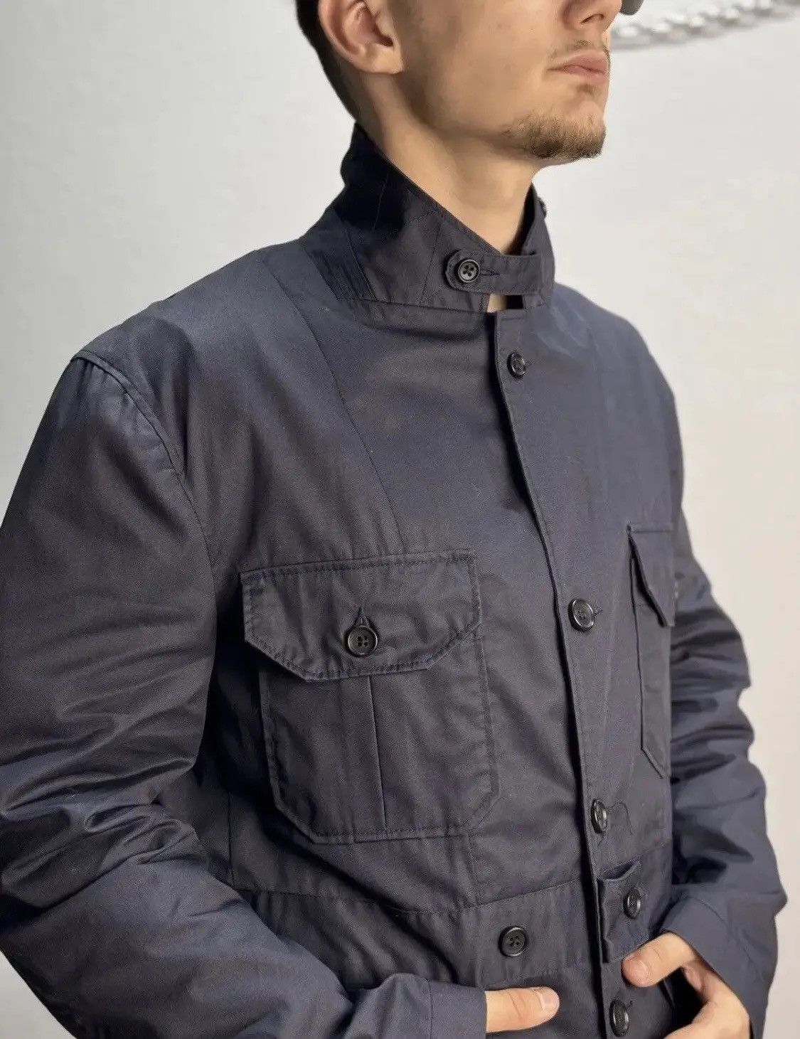 Engineered Garments × Japanese Brand Engineered Garments Multipocket Jacket Navy Memory Polyester Size US M / EU 48-50 / 2 - 5 Thumbnail