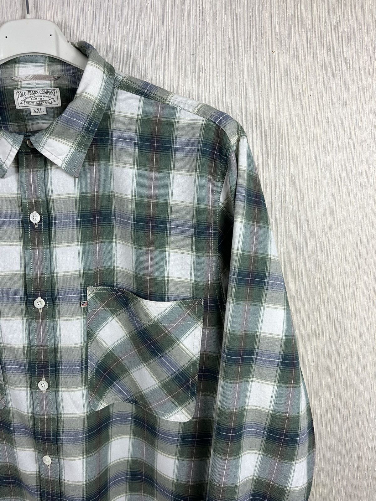Polo Ralph Lauren × RRL Ralph Lauren × Ralph Lauren Ralph Lauren jeans company flannel plaid shirt with pockets Size US XXL / EU 58 / 5 - 3 Thumbnail