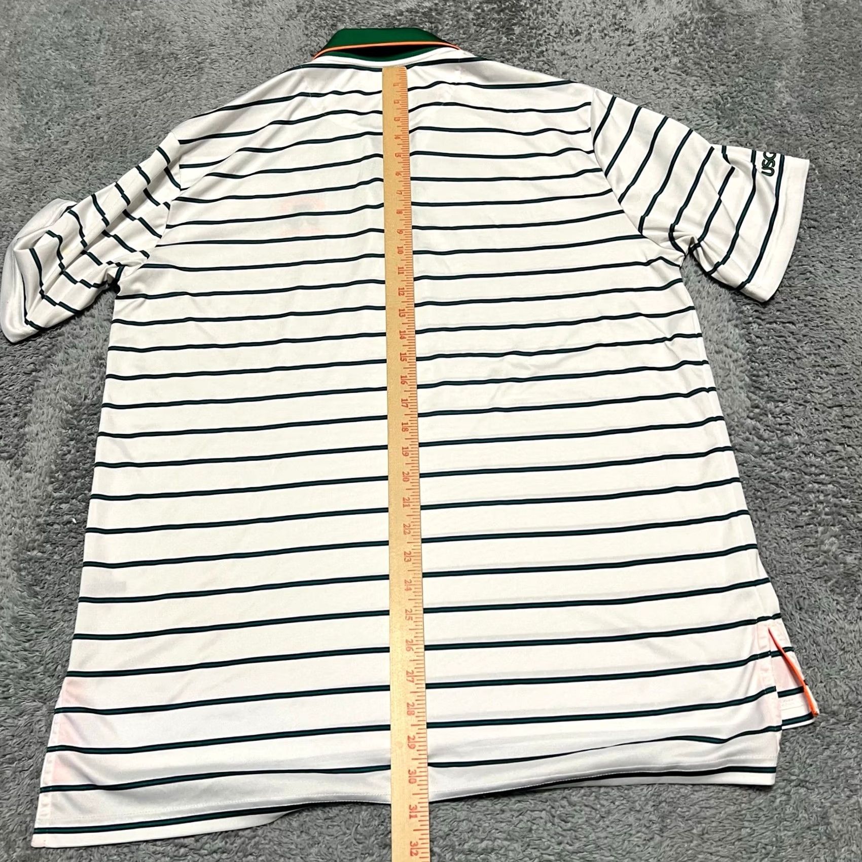 RLX Ralph Lauren RLX Polo Ralph Lauren Shirt Mens Large 2017 US Open Golf Performance Stripe White L Mens Shirt Size US L / EU 52-54 / 3 - 7 Thumbnail