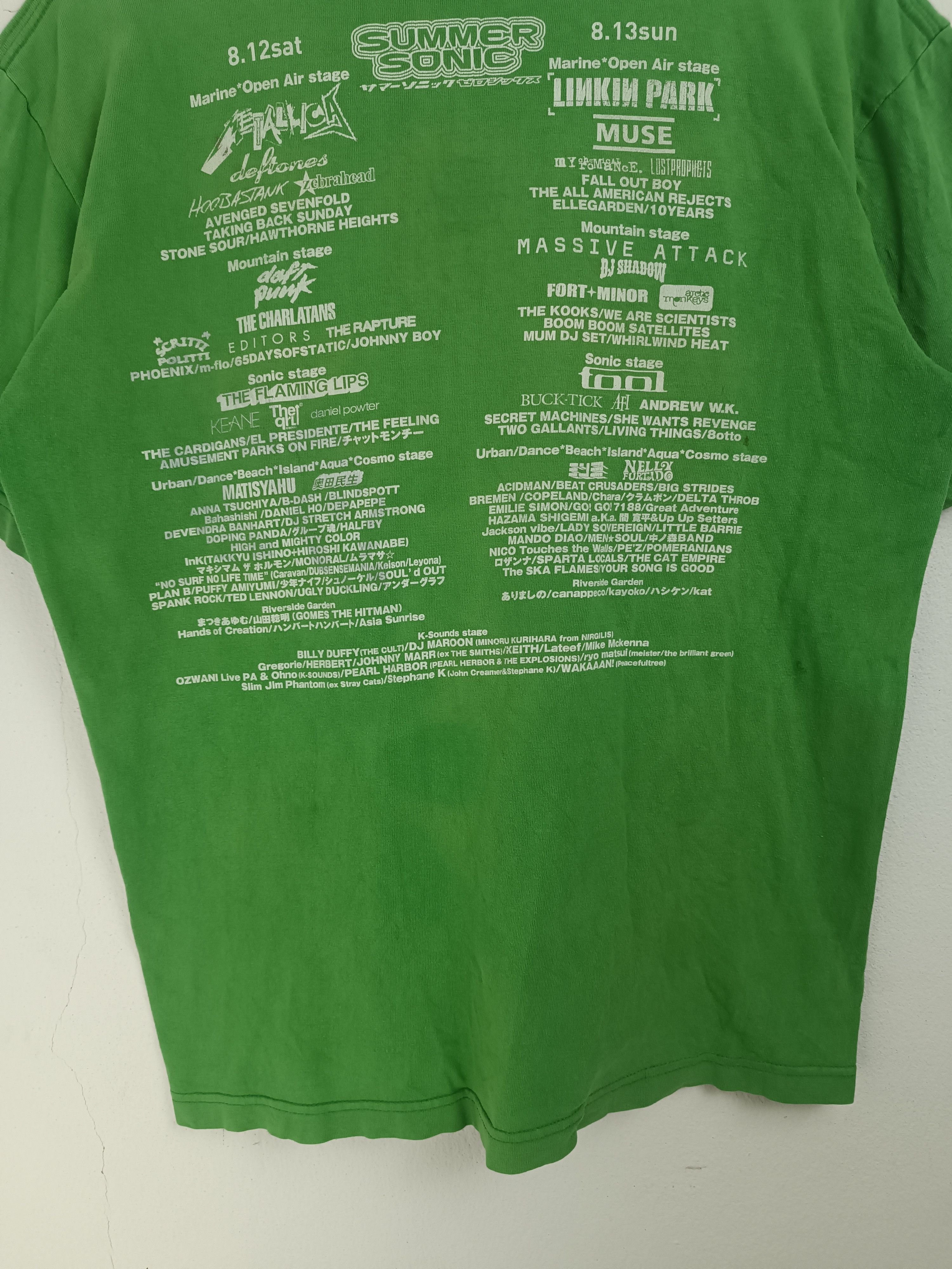 Band Tees VINTAGE '07 SUMMERSONIC FEST JAPAN metallica deftones arctic Size US L / EU 52-54 / 3 - 15 Thumbnail