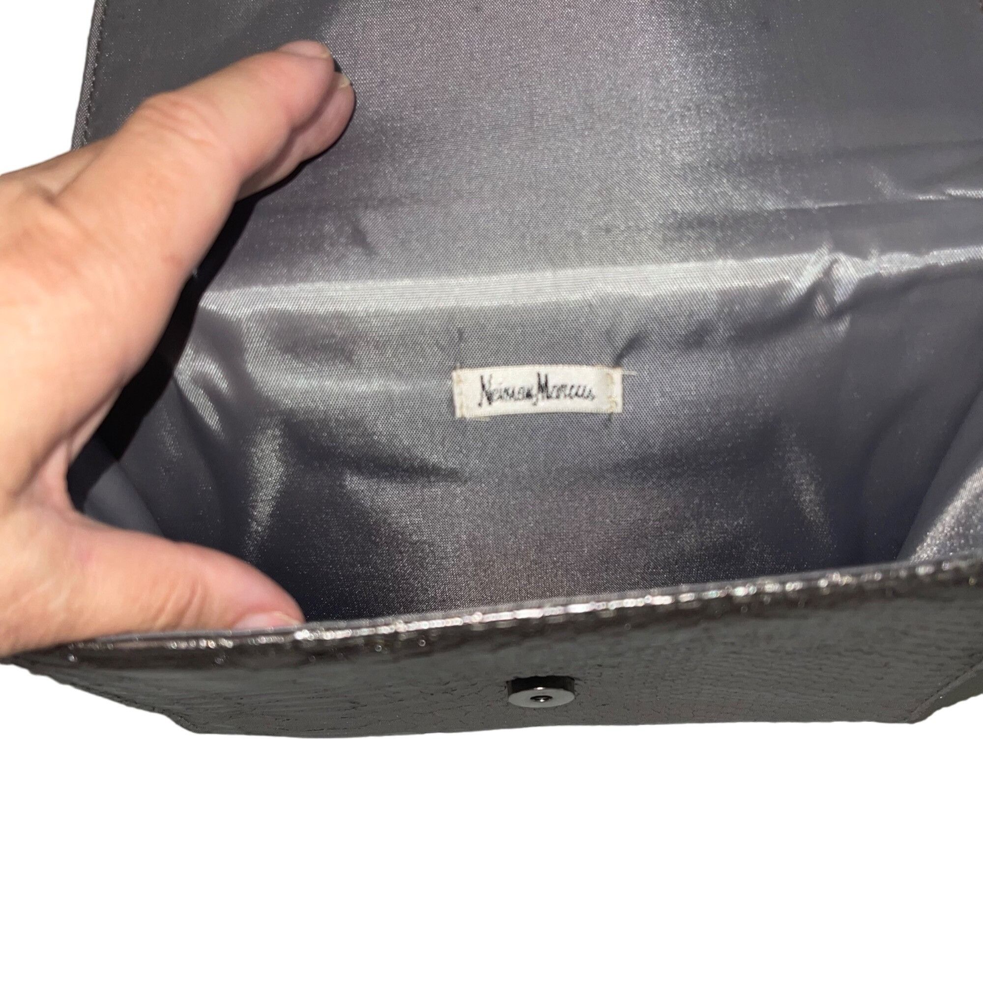 Neiman Marcus Neiman Marcus Womens Clutch Bag Silver Size ONE SIZE - 4 Thumbnail