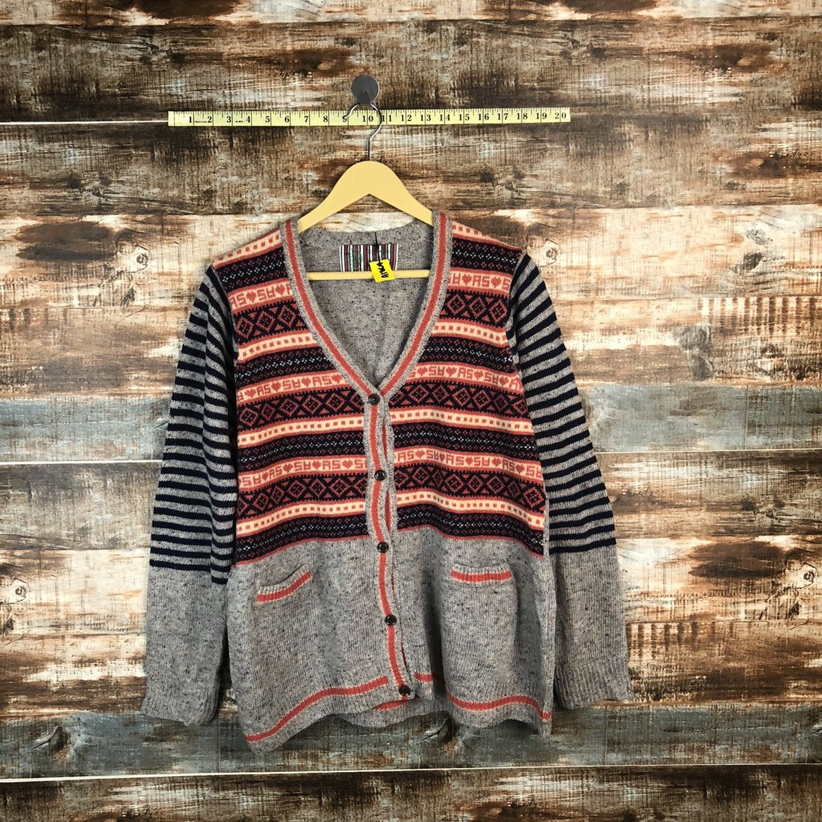 Homespun Knitwear × Japanese Brand Asknowas Grey Cardigan Knitwear #A1864 Size US M / EU 48-50 / 2 - 1 Thumbnail