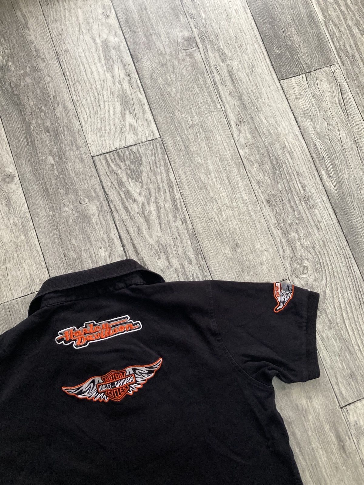 Harley Davidson × Vintage Vintage 90’s harley davidson polo tshirt M y2k racing drip Size US M / EU 48-50 / 2 - 5 Thumbnail