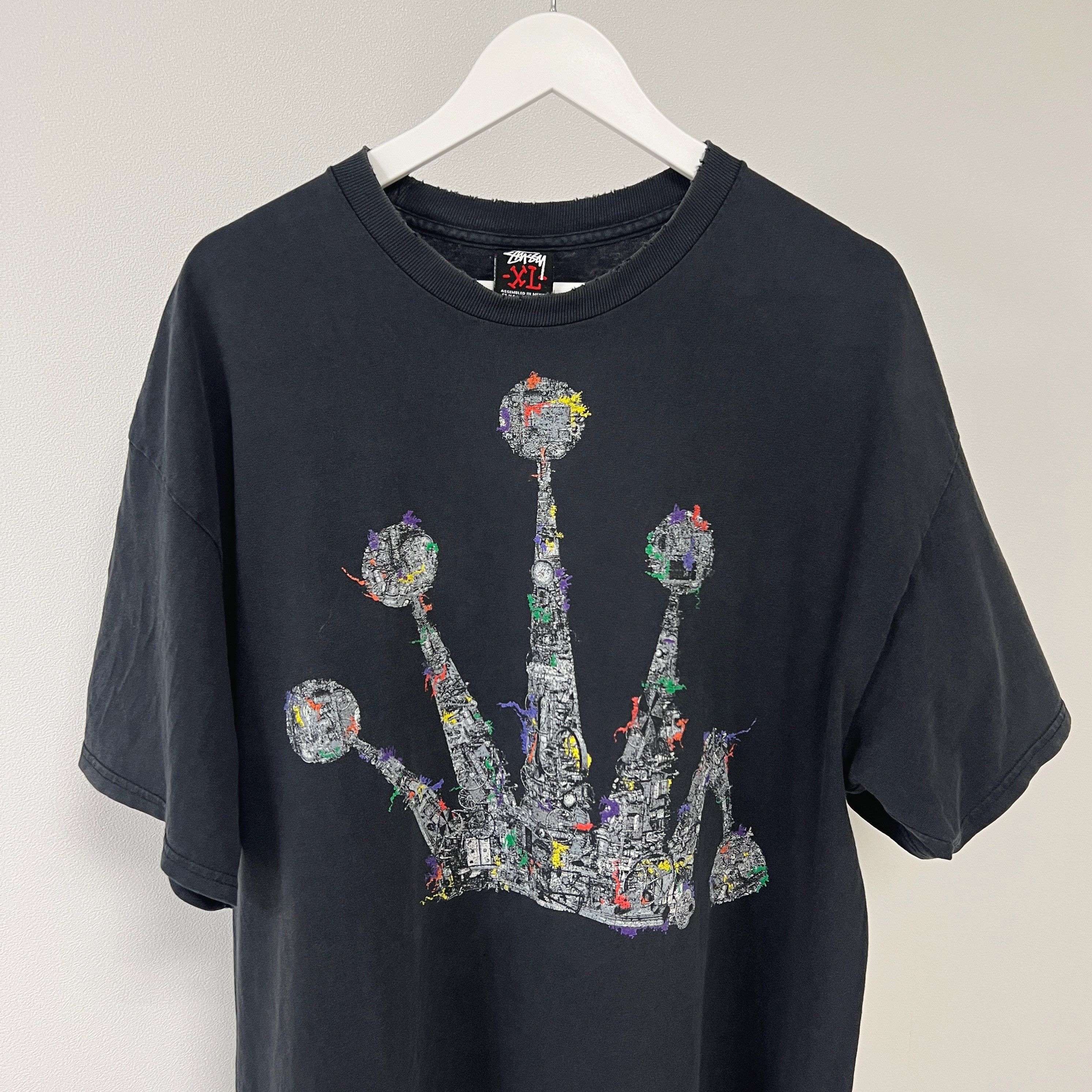Stussy 2000s Crown Graphic T-shirt