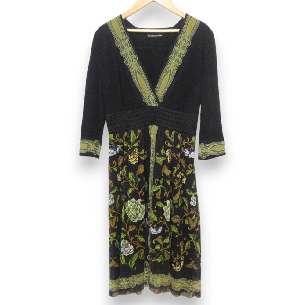 Other Other VIVIENNE TAM Flower Print Dress Others Dresses DUTY FREE for USA Size ONE SIZE - 1 Thumbnail