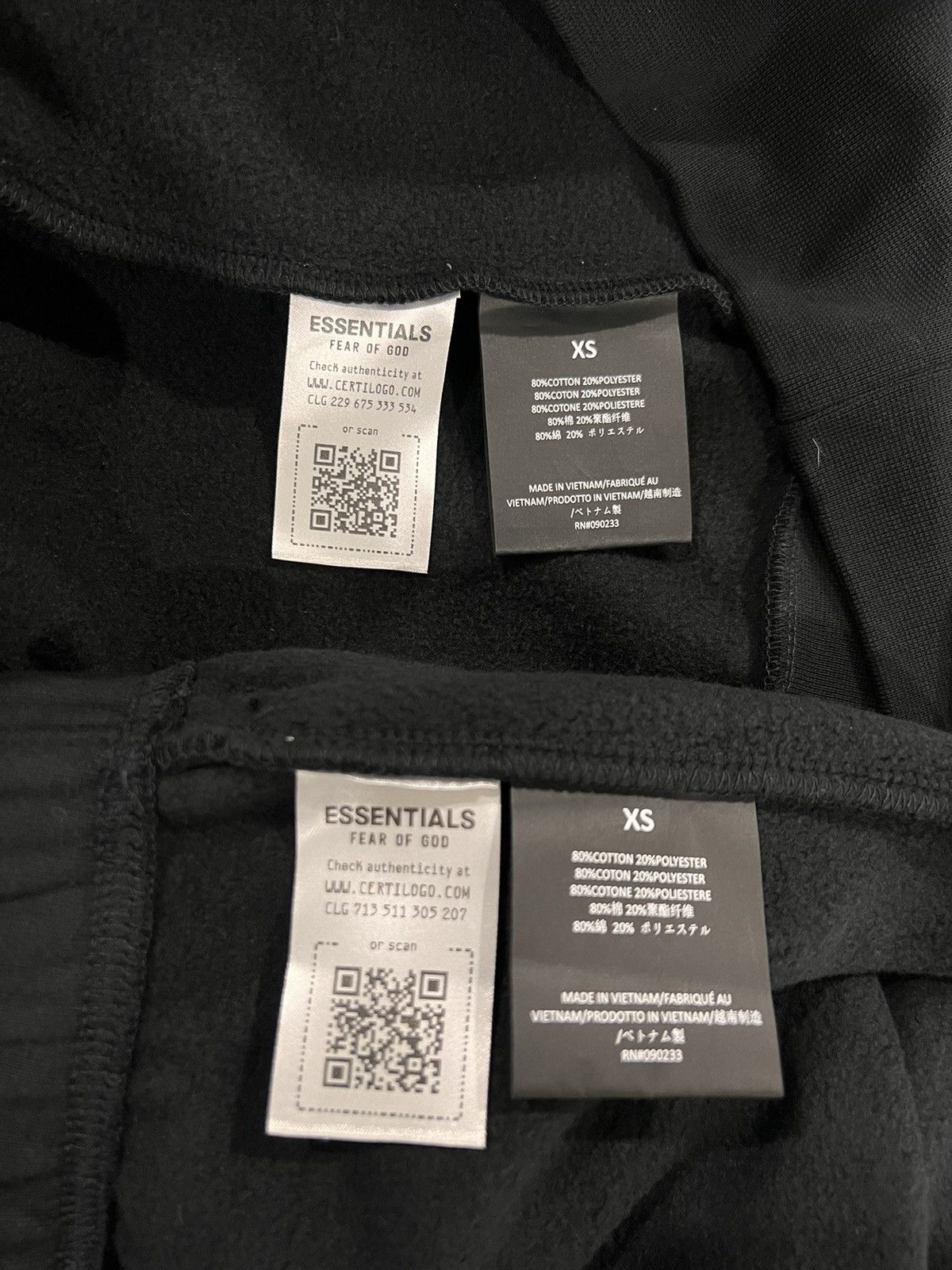 Fear of God Fear of God Essentials tracksuit black size XS Size US XS / EU 42 / 0 - 4 Thumbnail