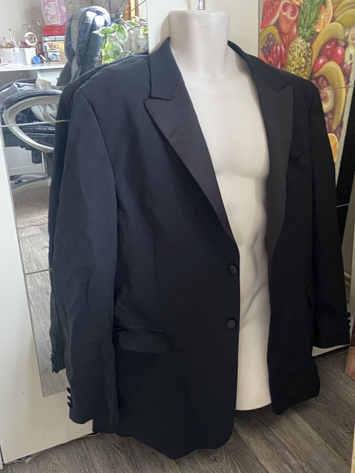 Pierre Cardin Vintage 2000s Pierre Cardin black blazer 48”L 122cm 53”chest Size 48L - 1 Thumbnail
