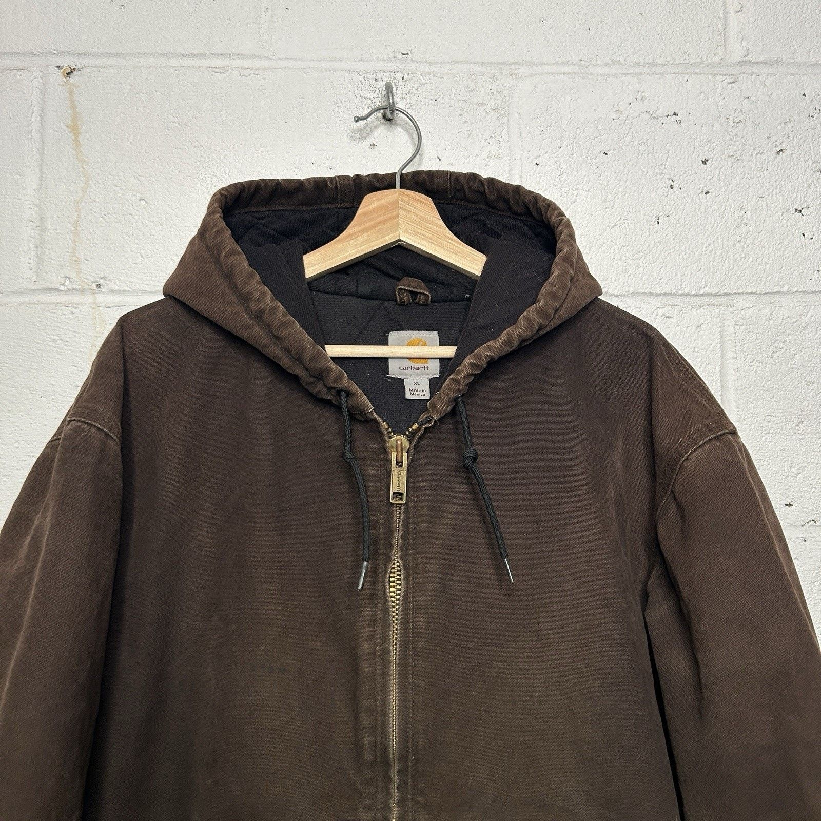 Carhartt Vintage Carhartt Hooded Active Jacket “Dark Brown” J130 DKB Size US XL / EU 56 / 4 - 3 Thumbnail