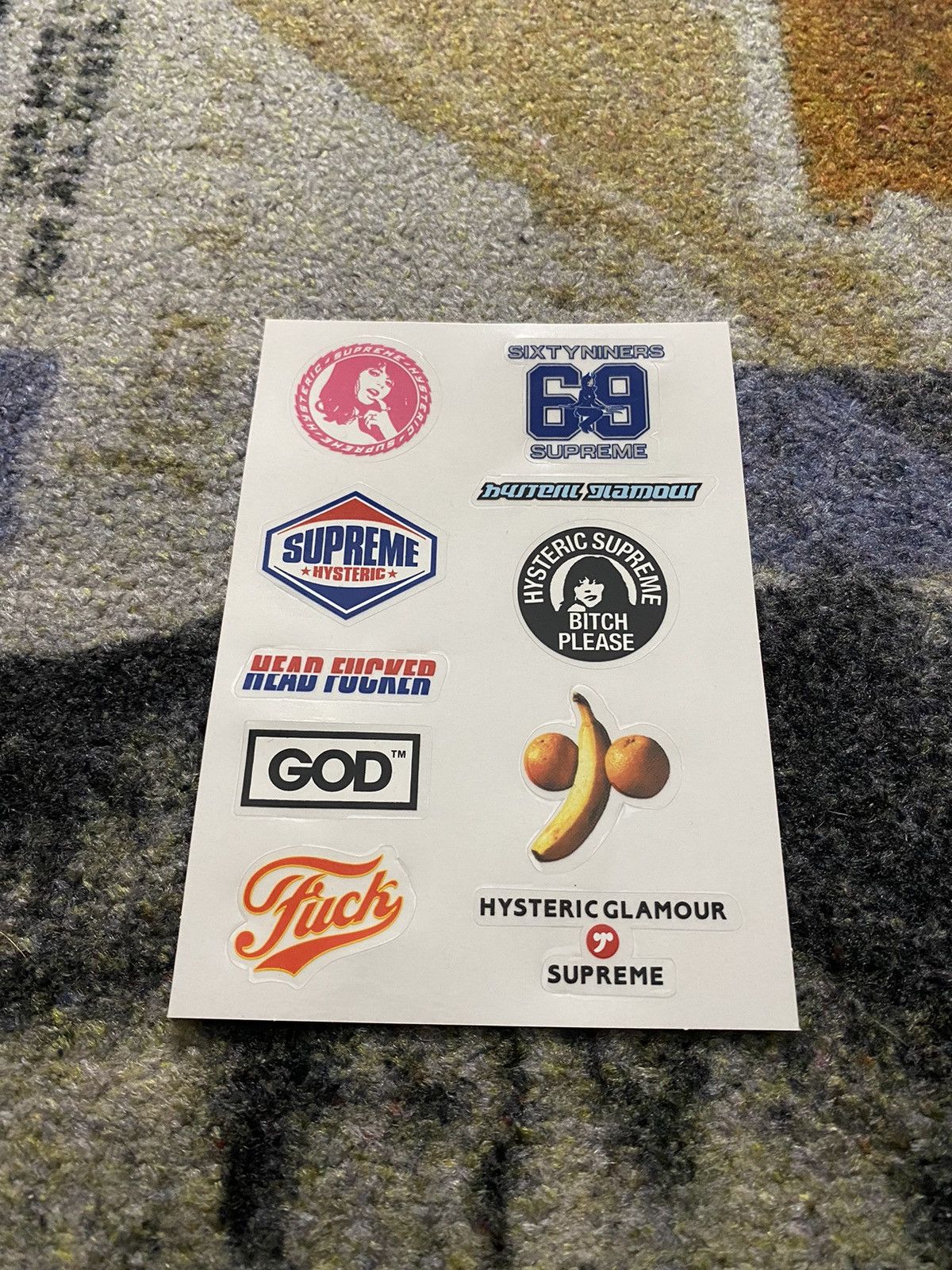 Hysteric Glamour × Supreme Supreme x Hysteric Glamour Sticker Pack (Pack of 10) Size ONE SIZE - 1 Thumbnail