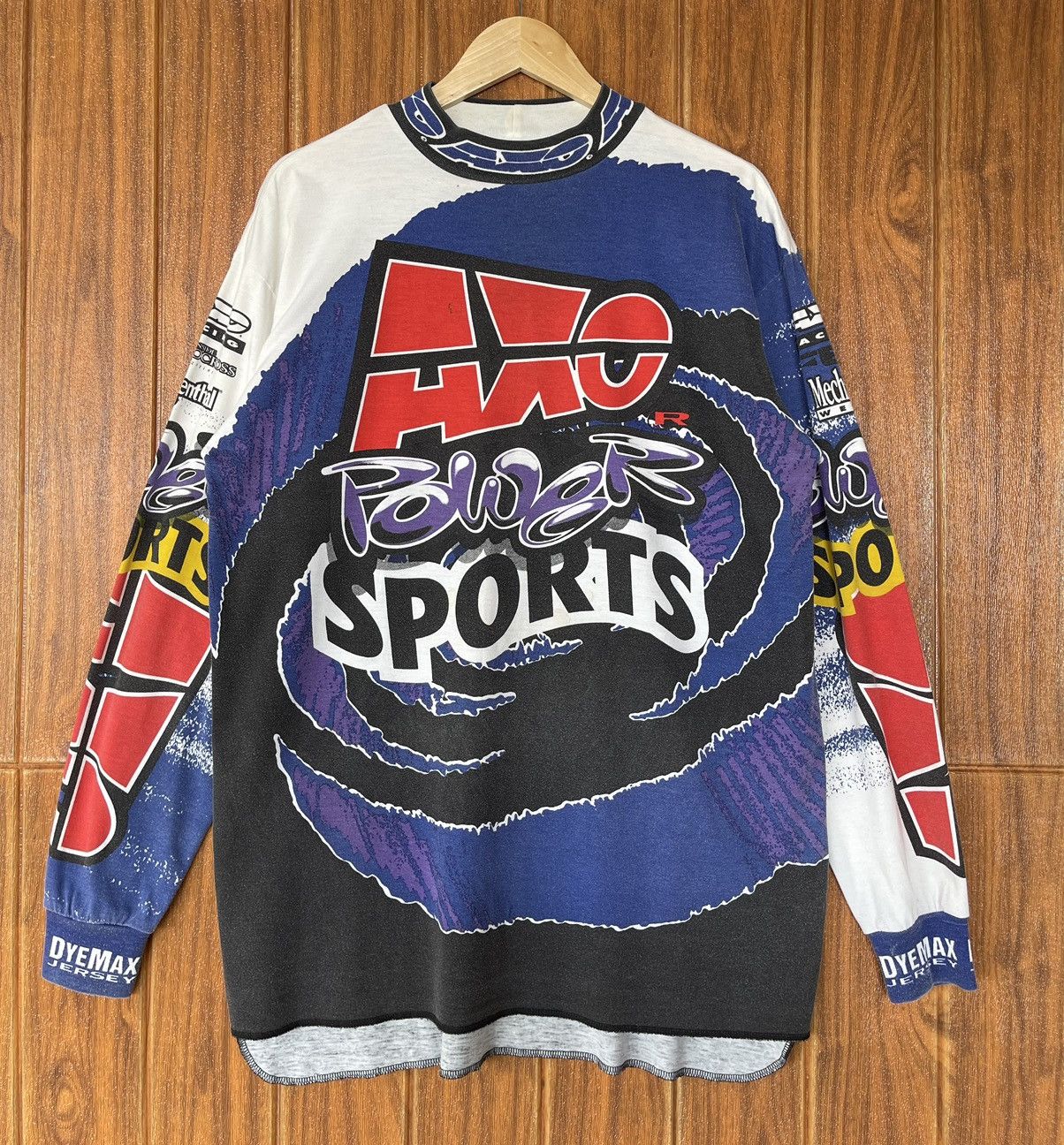 Gear for Sports Vintage’90s🔥AXO Power Sports🔥DyeMax Racing Motocross AOP Tee Size US XL / EU 56 / 4 - 1 Thumbnail