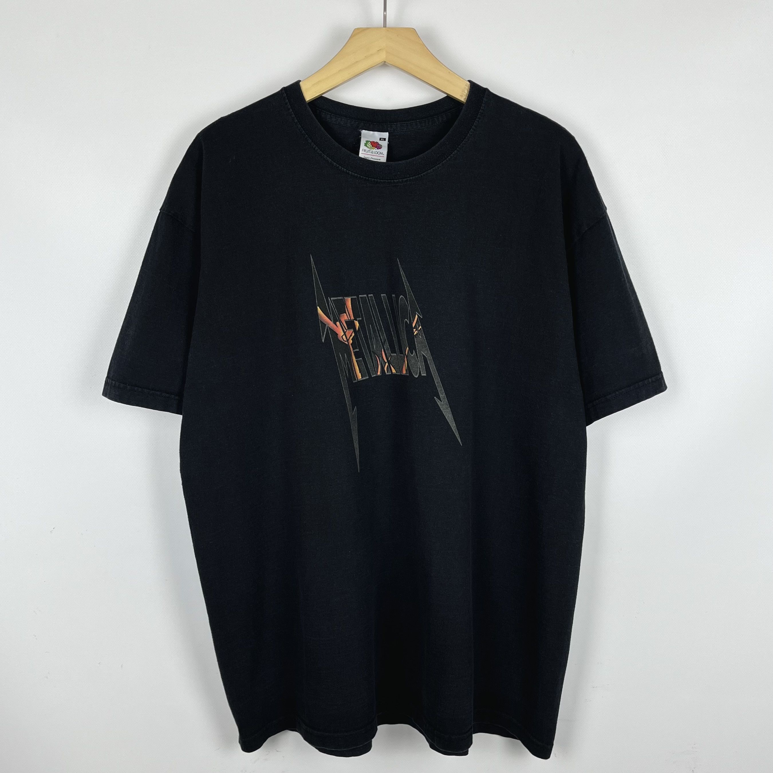Band Tees Vintage Metallica Fireman Rare Rock Band T Shirt 00’s Size US XL / EU 56 / 4 - 10 Thumbnail