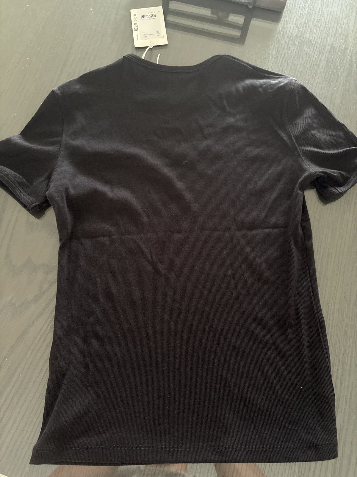 Cos Cos muscle/slim fit ribbed black tee Size US S / EU 44-46 / 1 - 2 Thumbnail