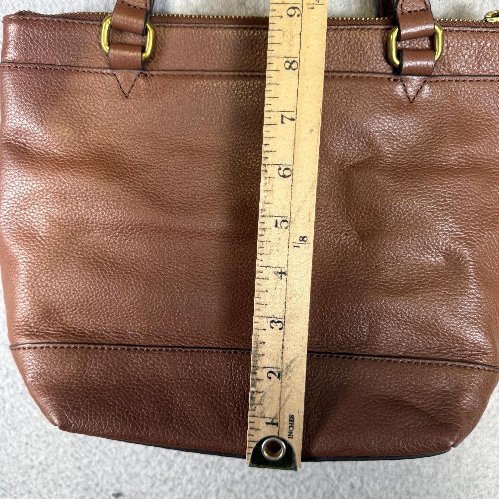 Fossil Fossil Patchwork Leather Small Shopper Bag Tote ZB6702995 68 Women One size Brown Leather Shoulder Bag Gift/Shopper Womens Size ONE SIZE - 5 Thumbnail