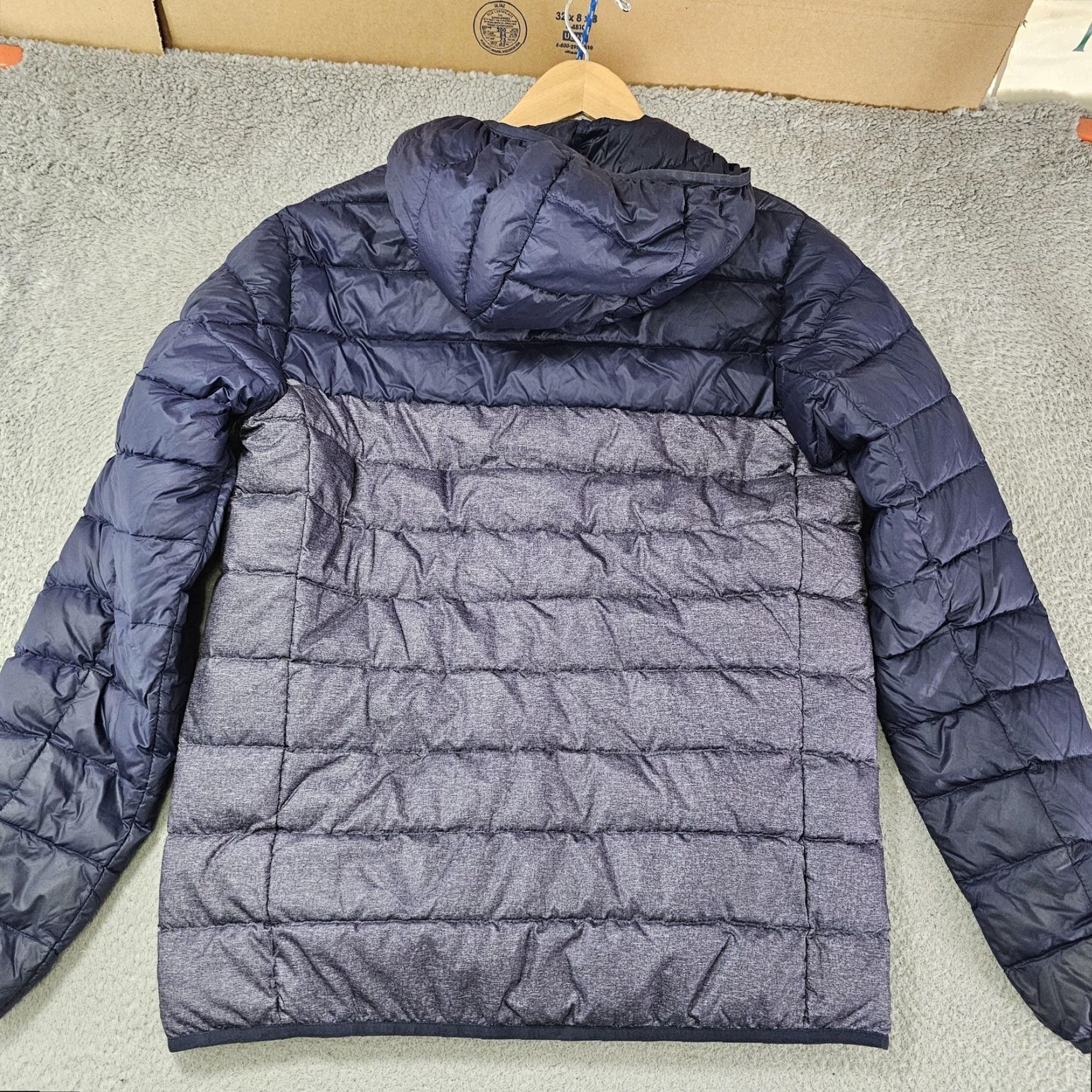 Eddie Bauer Eddie Bauer Jacket Mens M Blue Gray EB650 Down Hooded Puffer Full Zip Size US M / EU 48-50 / 2 - 5 Thumbnail